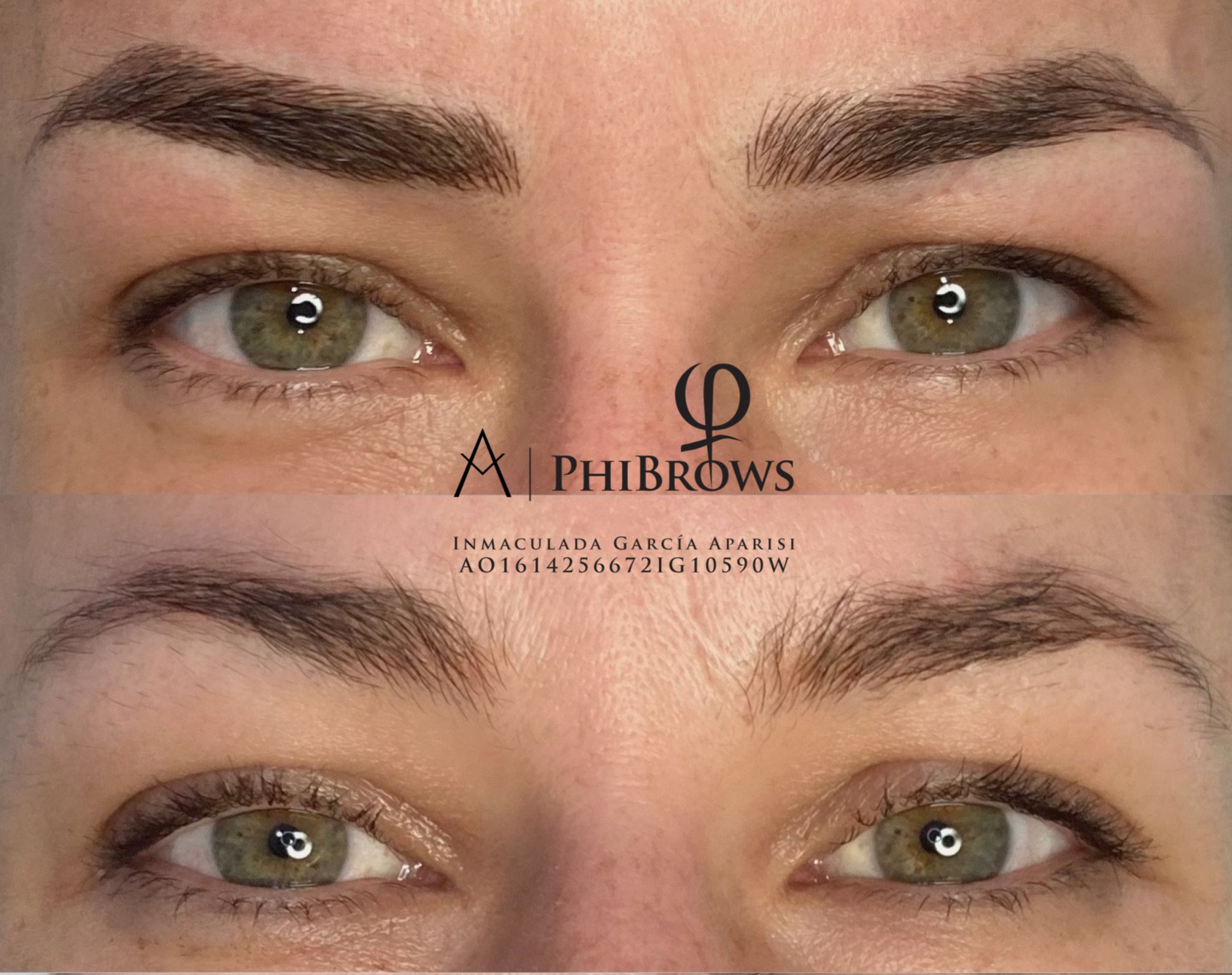 Ejemplos de micropigmentación de cejas